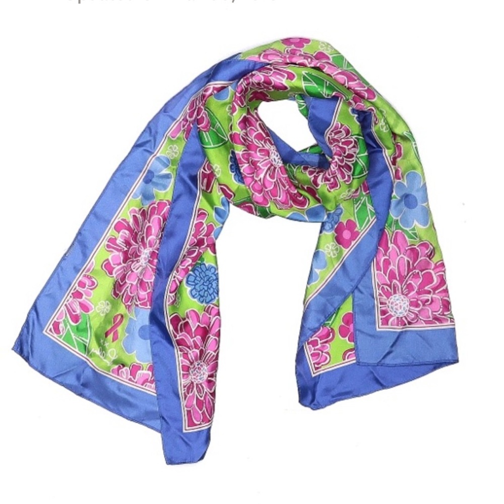Lilly Pulitzer breast cancer scarf